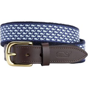 vineyard vines Boy’s Whale Canvas Leather Belt in Saudi Arabia