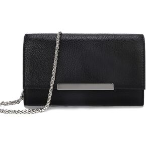 AFKOMST Small Clutch Purses for Women Summer Crossbody Bags and Straw Wristlet Handbags with Chain Strap
