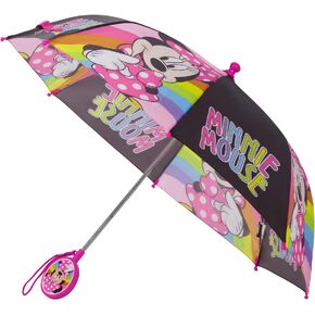 Disney Kids Umbrella, Frozen/Princess/Minnie Mouse Toddler and Little Girl Rain Wear for Ages 3-6
