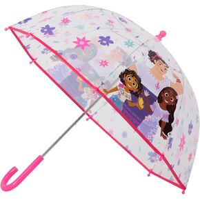 ABG Accessories وMinnie Mouse وFrozen وEncanto وPaw Patrol Kids مظلة شفافة للفتيات ملابس المطر للأعمار من 3 إلى 10 سنوات