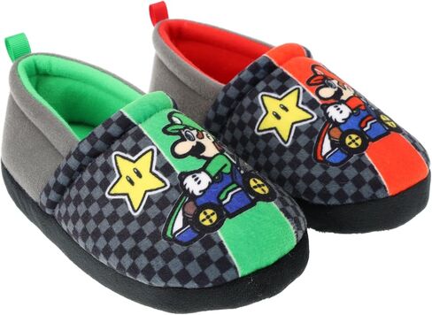 Super Mario Slippers for Kids, Mario and Luigi Nintendo Slippers,Slip-On Slipper in Saudi Arabia