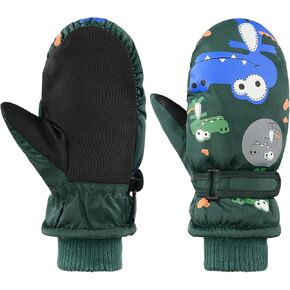 Toddler Winter Mittens Waterproof Boy Ski Gloves Warm Fleece Snow Mitten for Baby Boy Girl Cold Weather in Kuwait