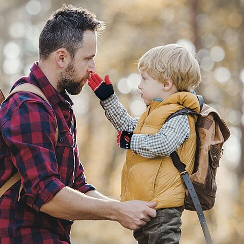 Evridwear Kids Winter Gloves, 3Pairs Knit Warm Stretch Gripper Children Glove for Boys Girls 4-14 Years in Kuwait