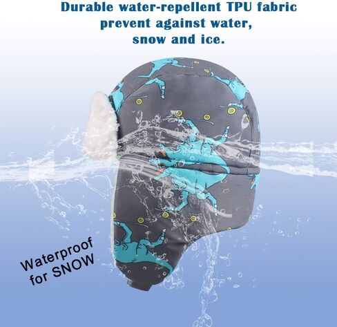 BAVST Winter Trapper Hat for Boys Girls Waterproof Warm Baby Toddler Ushanka Fleece Beanie Hats for 6M-6T in Saudi Arabia