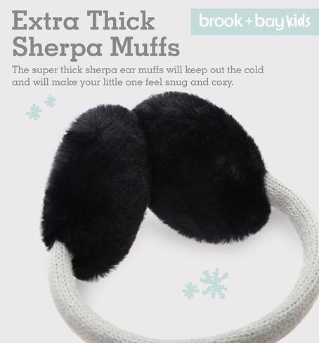 Brook + Bay Ear Muffs For Kids - Winter Kids Ear Muffs for Boys & Girls - Plush Animal Earmuffs - Cozy Ear Warmers for Kids in Kuwait