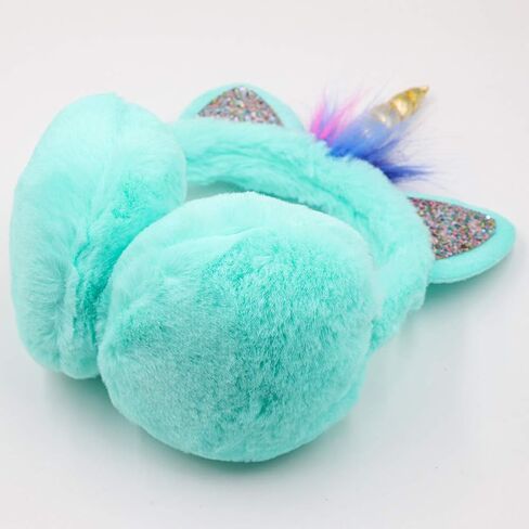 Ztl Unicorn Earmuffs for Girls Kids Women Soft Plush Ear Warmers Winter Ear Muffs in Kuwait