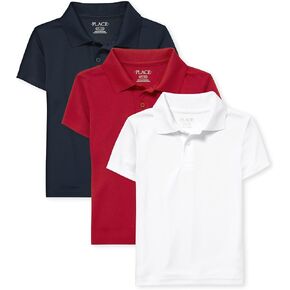 The Children's Place Boys Multipack Short Sleeve Performance Polos in Kuwait