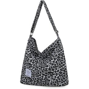 Covelin Women's Retro Large Size Canvas Shoulder Bag Hobo Crossbody Handbag Casual Tote