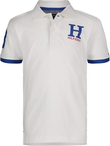 قميص بولو غير لامع بأكمام قصيرة للأولاد من Tommy Hilfiger in Saudi Arabia