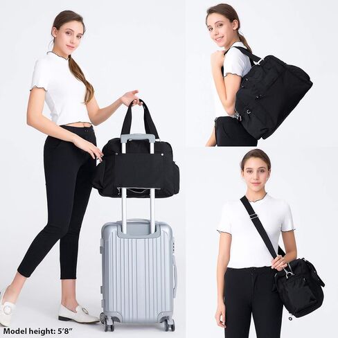 Nylon Travel Tote Cross-body Carry On Bag with shoulder strap in Saudi Arabia