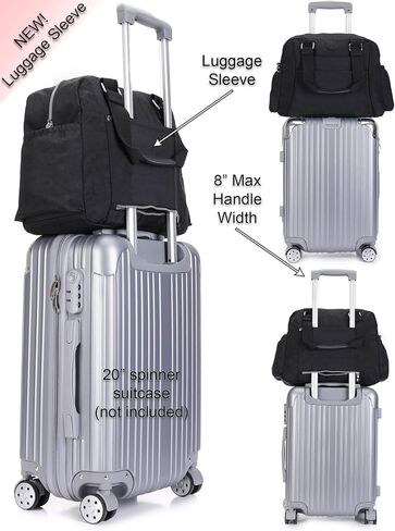 Nylon Travel Tote Cross-body Carry On Bag with shoulder strap in Saudi Arabia