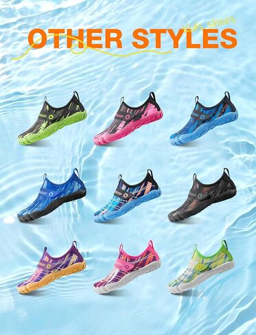 أحذية مائية للأطفال من SEEKWAY للأطفال الصغار والأولاد والبنات، جوارب مائية سريعة الجفاف وغير قابلة للانزلاق للرياضات الخارجية وحمام السباحة والمشي على الشاطئ in Kuwait