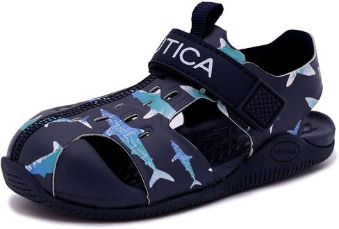 Nautica Kids Sport Sandals Casual Closed-Toe Outdoor Summer Water Shoe Pearl 3|Boy - Girl (Little Kid/Toddler) in Saudi Arabia