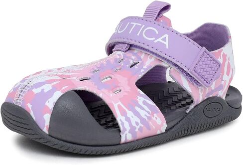 Nautica Kids Sport Sandals Casual Closed-Toe Outdoor Summer Water Shoe Pearl 3|Boy - Girl (Little Kid/Toddler) in Saudi Arabia