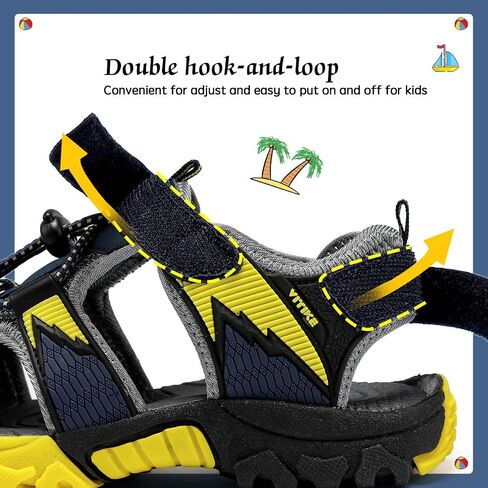 VITUOFLY Kids Sandals Boys Outdoor Hiking Sports Sandal Girls Pool Beach Shoes Summer Water Shoe Sneakers in Kuwait