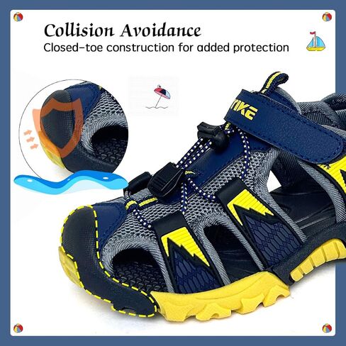 VITUOFLY Kids Sandals Boys Outdoor Hiking Sports Sandal Girls Pool Beach Shoes Summer Water Shoe Sneakers in Kuwait