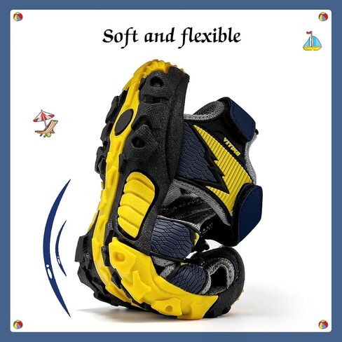 VITUOFLY Kids Sandals Boys Outdoor Hiking Sports Sandal Girls Pool Beach Shoes Summer Water Shoe Sneakers in Kuwait
