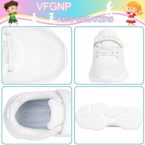 VFGNP Sneakers for Boys and Girls, Kids Tennis Running Shoes, Lightweight Breathable Sport Athletic Shoe in Kuwait
