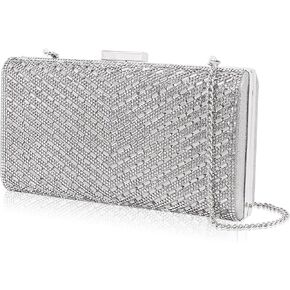 Docacan Sparkly Rhinestone Clutch for Bridal Glitter Metal Clasp Purse Formal Party and Wedding Evening Bag For Women in Saudi Arabia