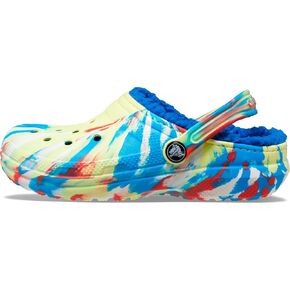 Crocs Unisex-Child Kids' Classic Marbled Tie Dye Lined Clog