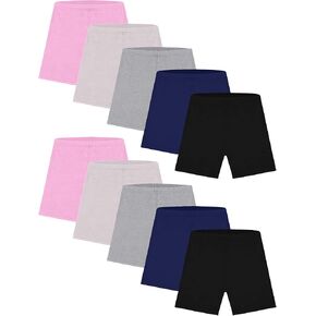 Resinta 10 Pack Dance Shorts Girls Bike Short Breathable and Safety 10 Color