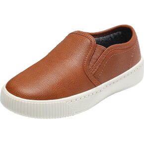 HOMEHOT Boys Slip on Sneakers Casual Dress Shoes Faux Leather (Toddler,Big Kids, Little Kids) in Saudi Arabia