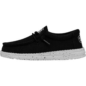 Hey Dude Wally Youth Slub Canvas | Youth Loafers | Kids Slip On Shoes | Comfortable & Light-Weight in Kuwait