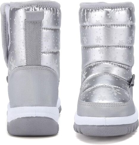CIOR Winter Snow Boots for Boy and Girl Outdoor Waterproof with Fur Lined(Toddler/Little Kids) in Kuwait