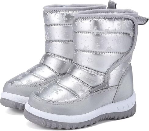CIOR Winter Snow Boots for Boy and Girl Outdoor Waterproof with Fur Lined(Toddler/Little Kids) in Kuwait