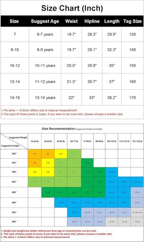 Rolanko Girls Cotton Jogger Cargo Pants for Kids Loose Street Hip Hop Dance in Kuwait