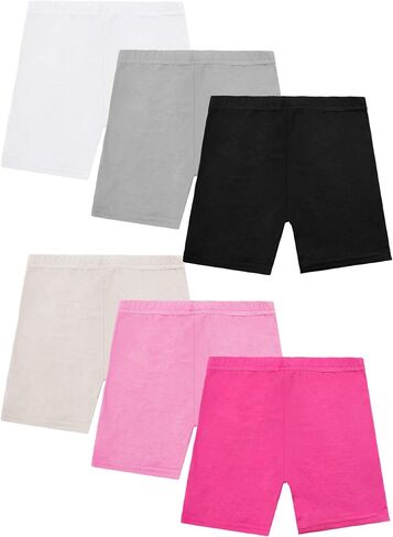 Resinta 6 Pack Dance Shorts Girls Bike Short Breathable and Safety 6 Color in Kuwait