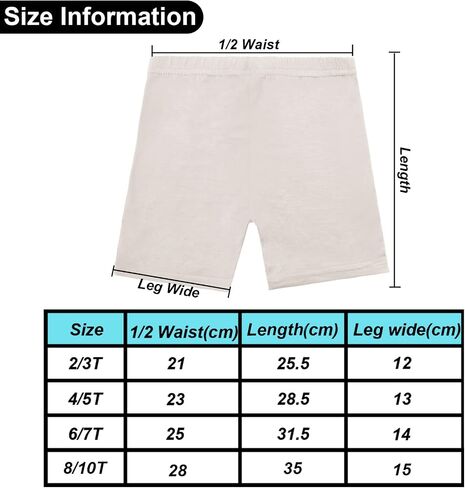 Resinta 6 Pack Dance Shorts Girls Bike Short Breathable and Safety 6 Color in Kuwait