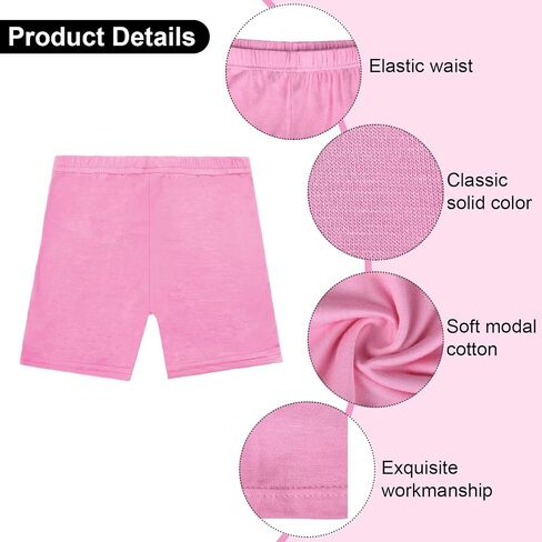 Resinta 6 Pack Dance Shorts Girls Bike Short Breathable and Safety 6 Color in Kuwait