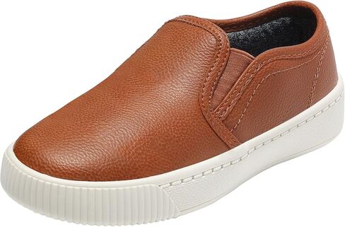 HOMEHOT Boys Slip on Sneakers Casual Dress Shoes Faux Leather (Toddler,Big Kids, Little Kids) in Saudi Arabia