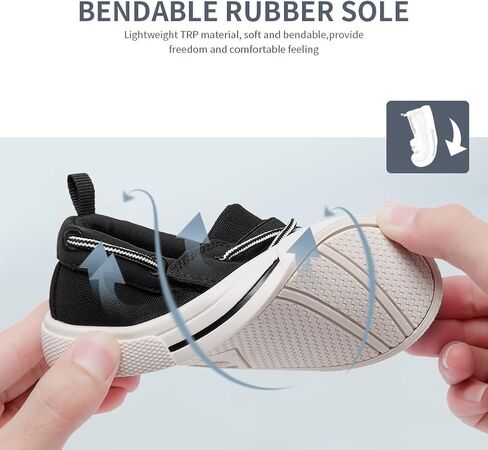 tombik Toddler Boys & Girls Boat Shoes Kids Canvas Sneakers (Toddler/Little Kid) in Saudi Arabia