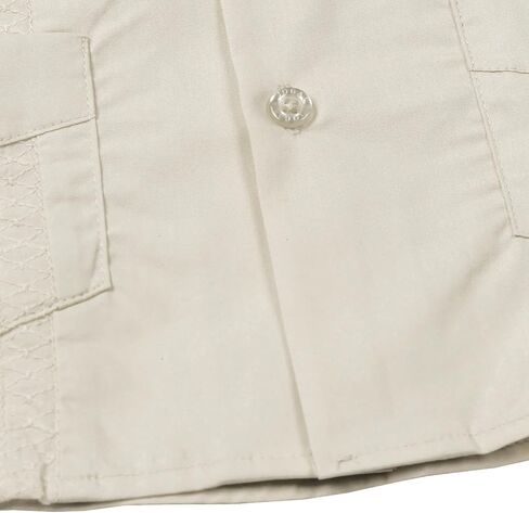 JOGAL Boys Guayabera Shirts Cuban Short Sleeve Casual Button Down Beach Shirt in Kuwait