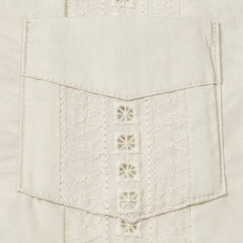 JOGAL Boys Guayabera Shirts Cuban Short Sleeve Casual Button Down Beach Shirt in Kuwait
