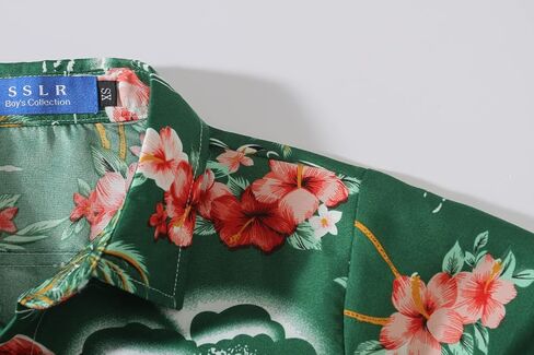 قميص SSLR Big Boys Hawaiian، قميص هاواي للأطفال، قميص Flamingos بأكمام قصيرة وقميص Luau للأطفال in Kuwait