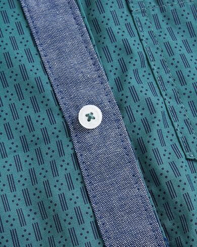 Ben Sherman Boys' Button Down Shirt - Casual Short Sleeve Woven Shirt - Kids' Collared Shirt for Boys (8-18) in Kuwait