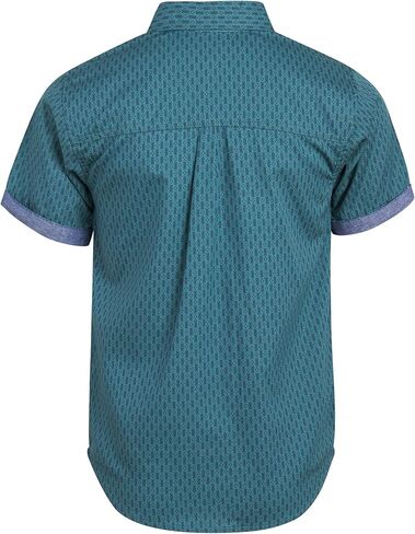 Ben Sherman Boys' Button Down Shirt - Casual Short Sleeve Woven Shirt - Kids' Collared Shirt for Boys (8-18) in Kuwait