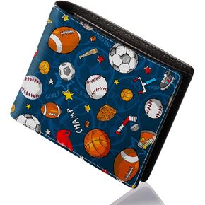 Cool Wallet for Boys - Teen Boys Wallet Spacemen Astronaut Design Leather Credit ID Card Cash Holder Wallets with Coin Pocket ID Window Black Purse Wallets for Men Boy Male Youth Guys Teenager in Saudi Arabia