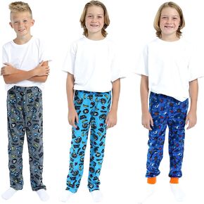 Sleep On It 3-Pack Boys Pajama Pants for Kids | Soft Kids Pajama Bottoms – (3 Pack)