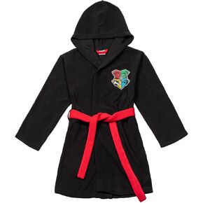 Harry Potter Gryffindor Hufflepuff Ravenclaw Slytherin Fleece Long Sleeve Pajama Sleep Robe Little Kid to Big Kid