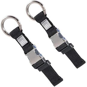 2PCS Add a Bag Luggage Strap Jacket Gripper, Heavy Duty Luggage Straps Carry-on Baggage Suitcase Straps Belts Travel Accessories,Carry Your Extra Bags(Black)