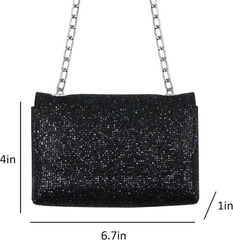Women Glitter Sequins Crossbody Shoulder Bag Evening Bag Purse Handbag Wrist Bag in Saudi Arabia