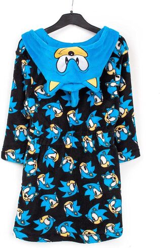 Sonic The Hedgehog Dressing Gown Kids Boys Character Bath-robe in Saudi Arabia