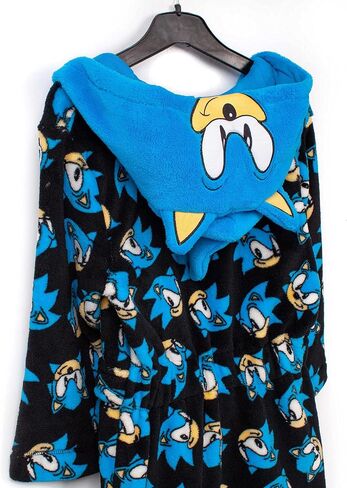 Sonic The Hedgehog Dressing Gown Kids Boys Character Bath-robe in Saudi Arabia