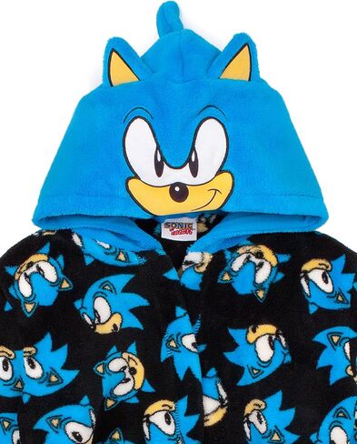 Sonic The Hedgehog Dressing Gown Kids Boys Character Bath-robe in Saudi Arabia