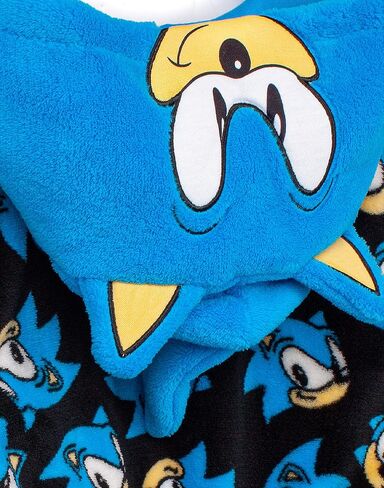 Sonic The Hedgehog Dressing Gown Kids Boys Character Bath-robe in Saudi Arabia