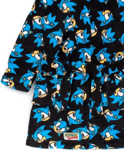 Sonic The Hedgehog Dressing Gown Kids Boys Character Bath-robe in Saudi Arabia